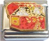 CT9296 Red Treasure Chest Italian Charm