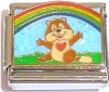 CT9352 Animal with Rainbow Italian Charm