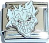 CT6314 White Creepy Face Italian Charm