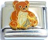 CT6515 Teddy Bear with Kitten Italian Charm