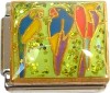 Tropical Bird Parrots Italian Charm