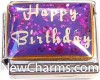 CT9600 Happy Birthday on Purple Italian Charm
