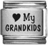 H039 Love My Grandkids Laser Italian Charm