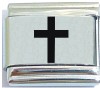 Cross Laser Italian Charm