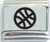 Basketball Laser Italian Charm
