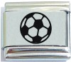 Soccer Ball Laser Italian Charm