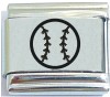 Baseball Laser Italian Charm
