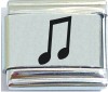 Music Note Laser Italian Charm