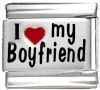 I Love My Boyfriend Italian Charm 