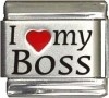 I Love my Boss Italian Charm 