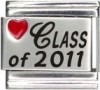 Class of 2011 Laser Italian Charm