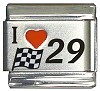 Red Heart with Flag Number 29