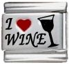 I Love Wine Italian Charm 