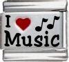 I Love Music Italian Charm 