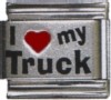 I Love My Truck Italian Charm 