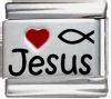 Heart Jesus Italian Charm 