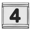 Black Number Italian Charms