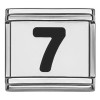 Black Number Italian Charms