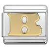 Gold Letter Italian Charms
