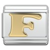Gold Letter Italian Charms
