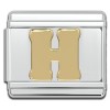 Gold Letter Italian Charms