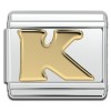 Gold Letter Italian Charms