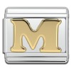 Gold Letter Italian Charms