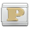 Gold Letter Italian Charms