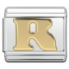 Gold Letter Italian Charms