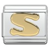 Gold Letter Italian Charms