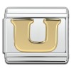 Gold Letter Italian Charms