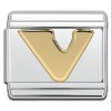 Gold Letter Italian Charms