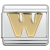 Gold Letter Italian Charms
