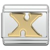 Gold Letter Italian Charms