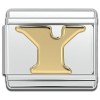 Gold Letter Italian Charms