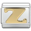 Gold Letter Italian Charms