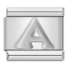 Silver Letter Italian Charms