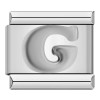 Silver Letter Italian Charms
