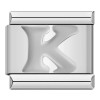 Silver Letter Italian Charms