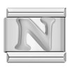 Silver Letter Italian Charms