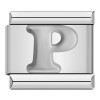 Silver Letter Italian Charms
