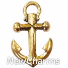 JT121 Gold Anchor ORing Charm