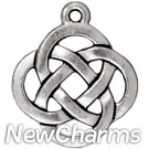 JT179 O-Ring Dangle Silver Open Celtic Knot 