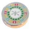 H1565 Roulette Wheel Colorful Locket Charm