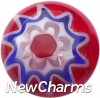 H6603 Red Circle Floating Locket Charm