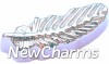 H7993 Silver Feather Floating Locket Charm