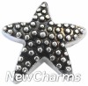 H8118 Silver Starfish Floating Locket Charm