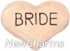 H8127 Bride Gold Heart Floating Locket Charm