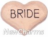 H8155 Bride Rose Gold Heart Floating Locket Charm