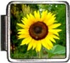 A10175 Sunflower on Green Italian Charm